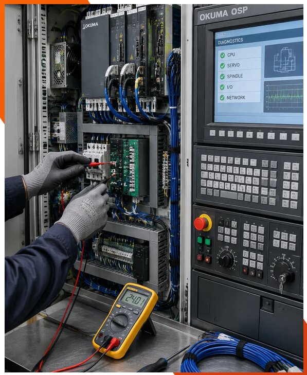Ремонт систем ЧПУ Okuma OSP в Энгельсе